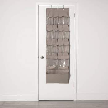 Over The Door 26 Shelf Mesh Shoe Organizer Light Gray - Brightroom™