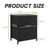 TUYOHW Fabric Dresser with Wooden Top,Dressers Organizer with Drawers,Closet Organizer for Bedroom,Nursery,Entryway - 3 of 4