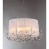 21" x 21" x 12" Robin Crystal Chandelier White/Silver - Warehouse of Tiffany - 3 of 3