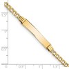 Black Bow Jewelry 14k Yellow Gold 7/8 Inch Plate I.D. Bracelet with Lobster Clasp, 7 In. - 4 of 4