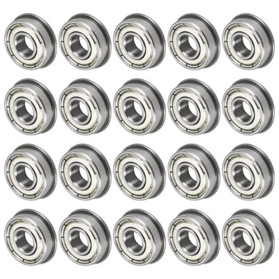 Unique Bargains Chrome Steel Multipurpose Use Flanged Ball Bearing 20 1/4" x 5/8" x 1/5"