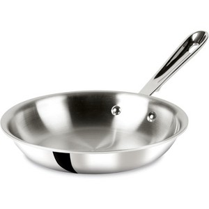All-Clad D3 3-Ply Stainless Steel Fry Pan 8 Inch Induction Oven Broiler Safe 600F Pots and Pans, Cookware Silver - 1 of 4