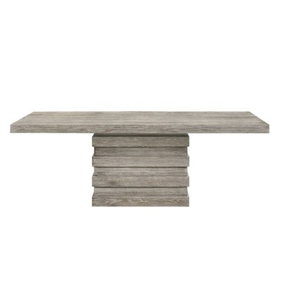 Acme Furniture Faustine Salvaged Dining Table Light Oak Finish