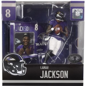 Lamar Jackson Baltimore Ravens NFL Mcfarlane Legacy Chase Figure - 1 of 3