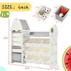 LOVSON Children's toy organizer with high-density polyethylene shelves for playroom, bedroom and living room (for children 1-4 years) - 3 of 4