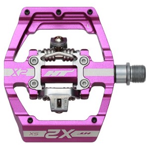 HT Pedals X2-SX Clipless Platform Pedals, CrMo - Purple - 1 of 1