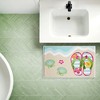Stupell Industries Flip Flops On Beach Shore Printed Plush Bath Mat And Bath Rug, Design By Audrey Jeanne Roberts, 18"X30" - 4 of 4