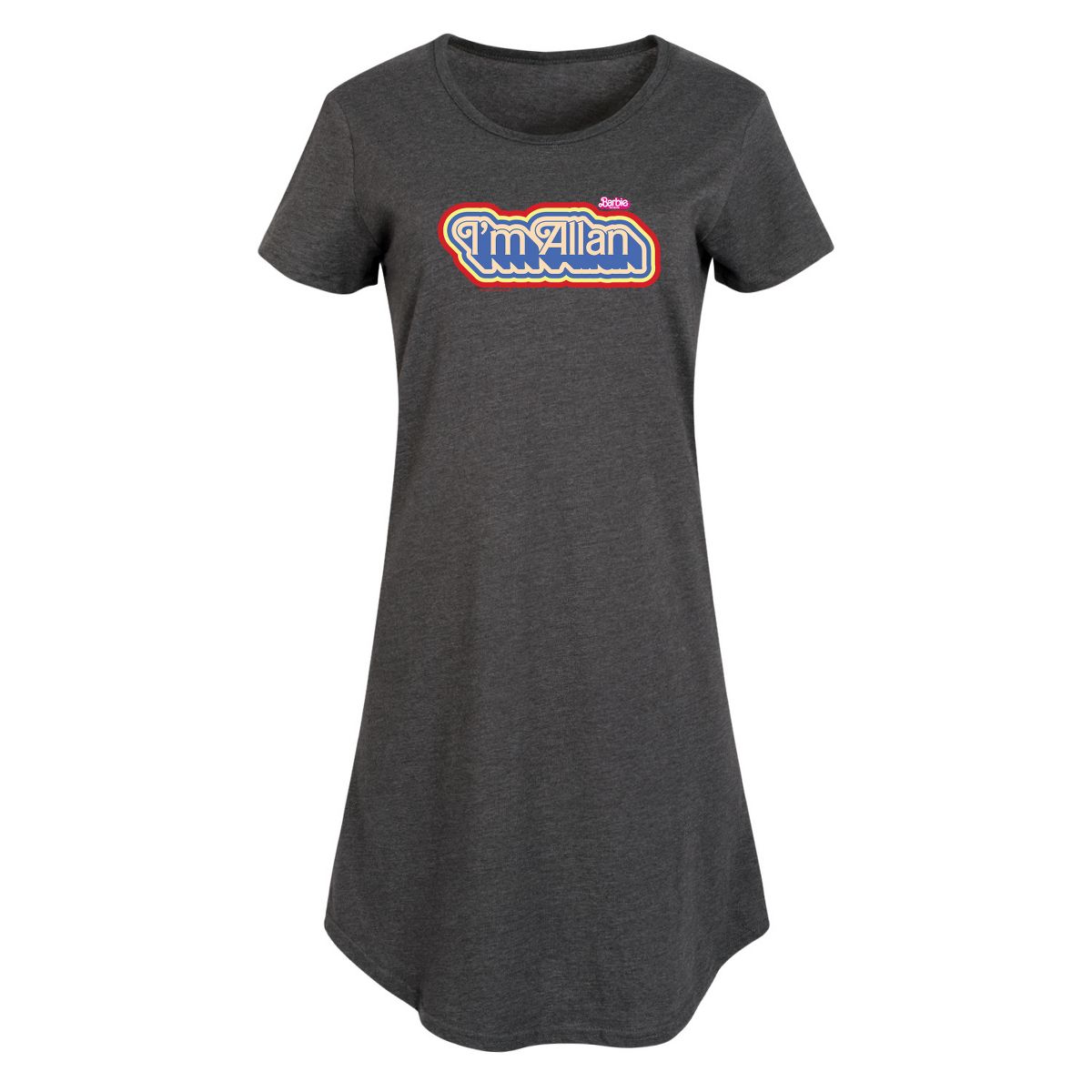 Women's - Barbie - I'm Allen Graphic T-shirt Dress - thumbnail 6