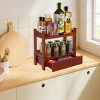 Sorbus 2-Tier Bamboo Counter Organizer with Drawer Bamboo for Vanity, Matcha Station, Bathroom Sink Organizer Countertop, Kitchen & Office Storage - 4 of 4