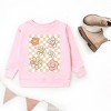 The Juniper Shop SmileyWorld Checkered Floral Distressed Youth Sweatshirt - 2 of 3