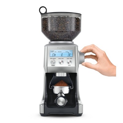Breville Stainless Steel Electric Burr Coffee Grinder with LCD Display