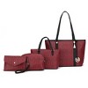 MKF Collection Marimar  M Signature Vegan Leather Women’s Tote – 4 Pcs set Handbag by Mia K - 2 of 4