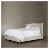 King Norwich Linen Modern Platform Bed Light Beige Baxton Studio