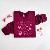 Simply Sage Market Women's Graphic Sweatshirt Love Heart Collage - 3 of 3