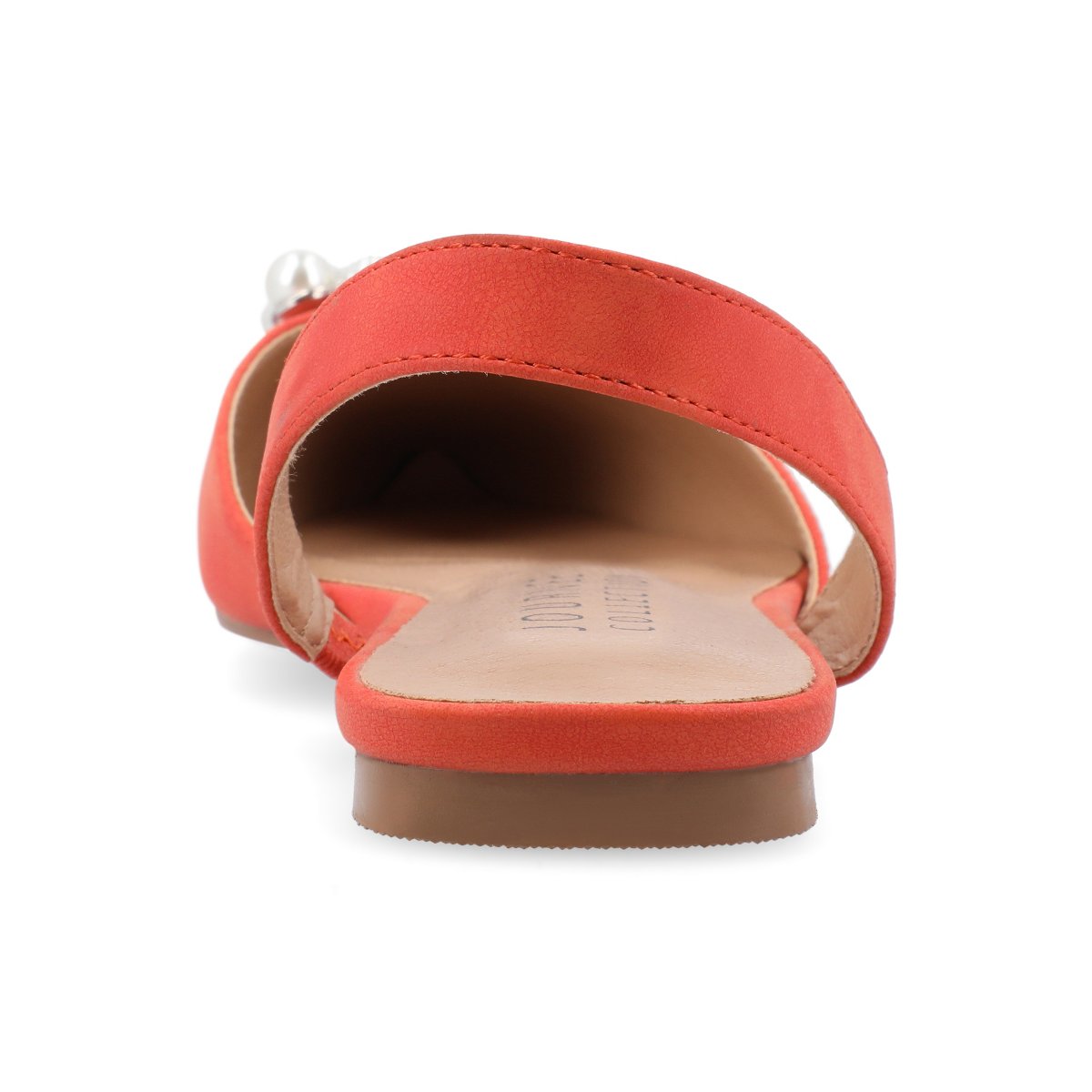 Обувь Journee Collection Women's Medium and Wide Width Hannae Sling Back Pointed Toe Flats, Orange 6 — фото 3