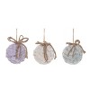 Transpac Foam 3.94 in. Multicolored Christmas Knit Ornament Set of 3 - 2 of 4