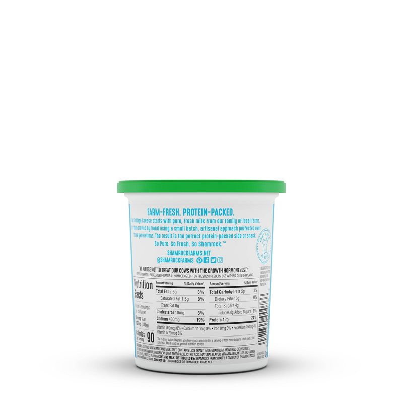 Shamrock Farms Low Fat Cottage Cheese - 24oz, 4 of 5