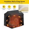 Kumasinova 60" Large Dog House Outdoor with Porch,Dog Crate with Asphalt Roof&Elevated Floor,Dog Kennel Outdoor for Large Dogs,Side Windows&Doors - 3 of 4