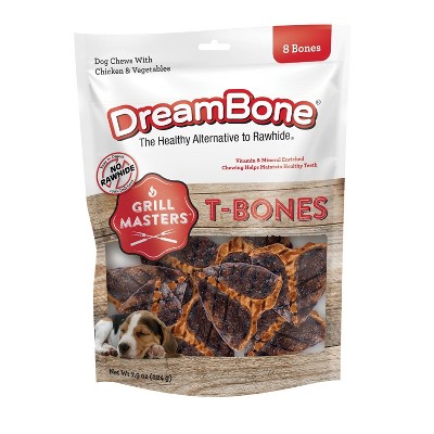 Dreambone Grill Masters Tbones Dog Treats - 8ct