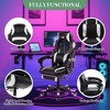 Gaming Chair, PU Leather Computer Office Chair with Footrest &Headrest & Lumbar Support - 3 of 4