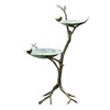 SPI Home Gossiping Birds Birdfeeder – 34" Tall Metal Standing Outdoor Feeder with Sculpted Bird Trio and Leaf Bowl Design - 3 of 3