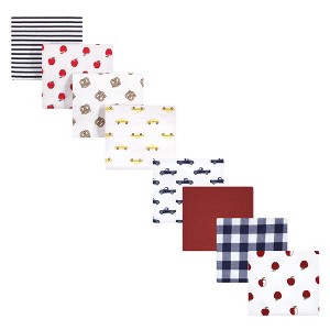 Hudson Baby Cotton Flannel Receiving Blankets Bundle Set, Nyc Apple Orchard, One Size - 1 of 3