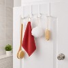 LunaLulinlk Over-The-Door Hanger Hook Set – 4-Pack of 4.5 in., Plastic Over-The-Door Hangers & White Over-The-Door Hooks - 3 of 4