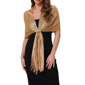 INSPIRE CHIC Women's Fashion 100% Polyester Pashmina Shawls 1 Pc - 1 of 4