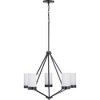 Progress Lighting Elevate 5-Light Chandelier, Steel, Matte Black, Glass Shades - 4 of 4