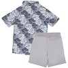 Tommy Bahama Big Boys Button Down Short Sleeve Hawaiian Elastic Woven Shirt and Short Set - 2 of 3