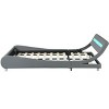 DOMETOUR Faux Leather Platform Bed Frame, LED Lighting, Curve Design, Wood Slats, No Box Spring, Easy Assembly, Queen Size, Gray - 4 of 4