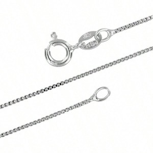 1mm Box Chain Necklace - Thin Dainty for Women-14 Inch Simple and Fashionable, Suitable for Daily Wear - 1 of 4