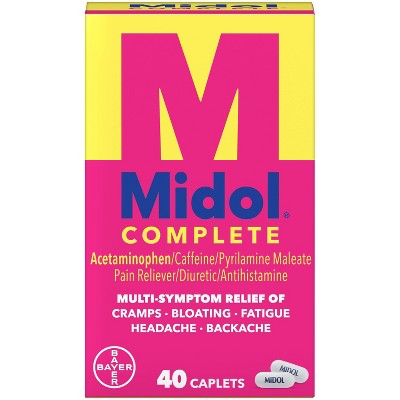 Acetaminophen Multi Symptom Menstrual Relief Caplets - 40ct - Up & Up™ :  Target