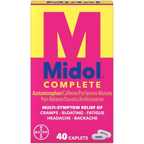 Midol Menstrual Symptom Relief Tablets - Acetaminophen - 40ct - image 1 of 4