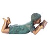 Design Toscano Bookworm Boy, Garden Reader Bronze Statue - 2 of 4