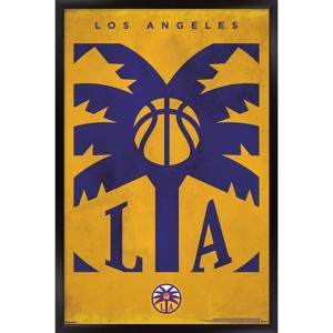 Trends International WNBA Los Angeles Sparks - Logo 25 Framed Wall Poster Prints - 1 of 4