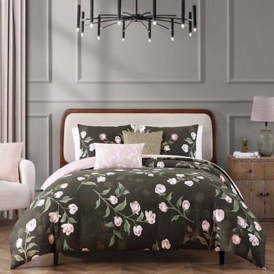 Bebejan Jasmine Flowers 100% Cotton 5-Piece Reversible Comforter Set