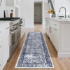 Washable Vintage Printed Rug Non Slip Low Pile Rug Soft Throw Floor Cover Foldable Indoor Carpet for Living Room Bedroom Playroom Nursery - 3 of 4