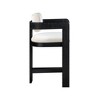Meridian Furniture,Sacha Cream Velvet Stool - 4 of 4
