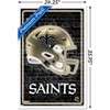 Trends International NFL New Orleans Saints - Neon Helmet 23 Framed Wall Poster Prints - 3 of 4