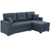 85.5'' Upholstered Sleeper Sofa, Modular Design with Hidden Storage, Convertible Chaise & Stylish Comfort for Modern Living Spaces - 2 of 4