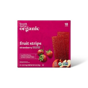 Organic Strawberry Strip - 9oz/18ct - Good & Gather™ - 1 of 4