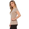 Rekucci Short Sleeve Scoop Neck Stretch T-Shirt for Women - 2 of 3