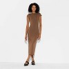 Women's Backless Cap Sleeve Midi Bodycon Dress - Wild Fable™ - 2 of 3