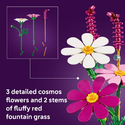 Детские конструкторы LEGO Botanicals Cosmos Flowers Building Set 11514 — фото 3