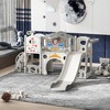 Infurnic Baby Activity Gyms Space-Themed Multi-Functional Play Center for Kids, Light Apricot, Multicolored, 76"*63""*37" - 3 of 4