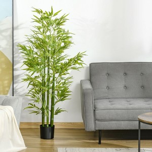 Sapphtopaz Artificial Bamboo Tree in Nursery Pot, Artificial Tree Faux Decorative Plants, Indoor & Outdoor Decor for Living Room, Foyer - 1 of 4