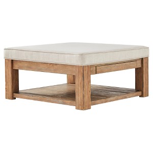 Southgate Natural Cocktail Ottoman Oatmeal - Inspire Q