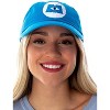 Disney Monsters Inc. Embroidered Logo Hat Adjustable Strap Baseball Cap Blue - image 3 of 4