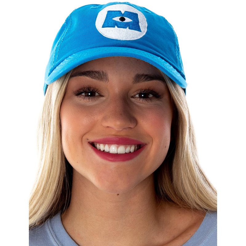 Disney Monsters Inc. Embroidered Logo Hat Adjustable Strap Baseball Cap Blue, 4 of 7